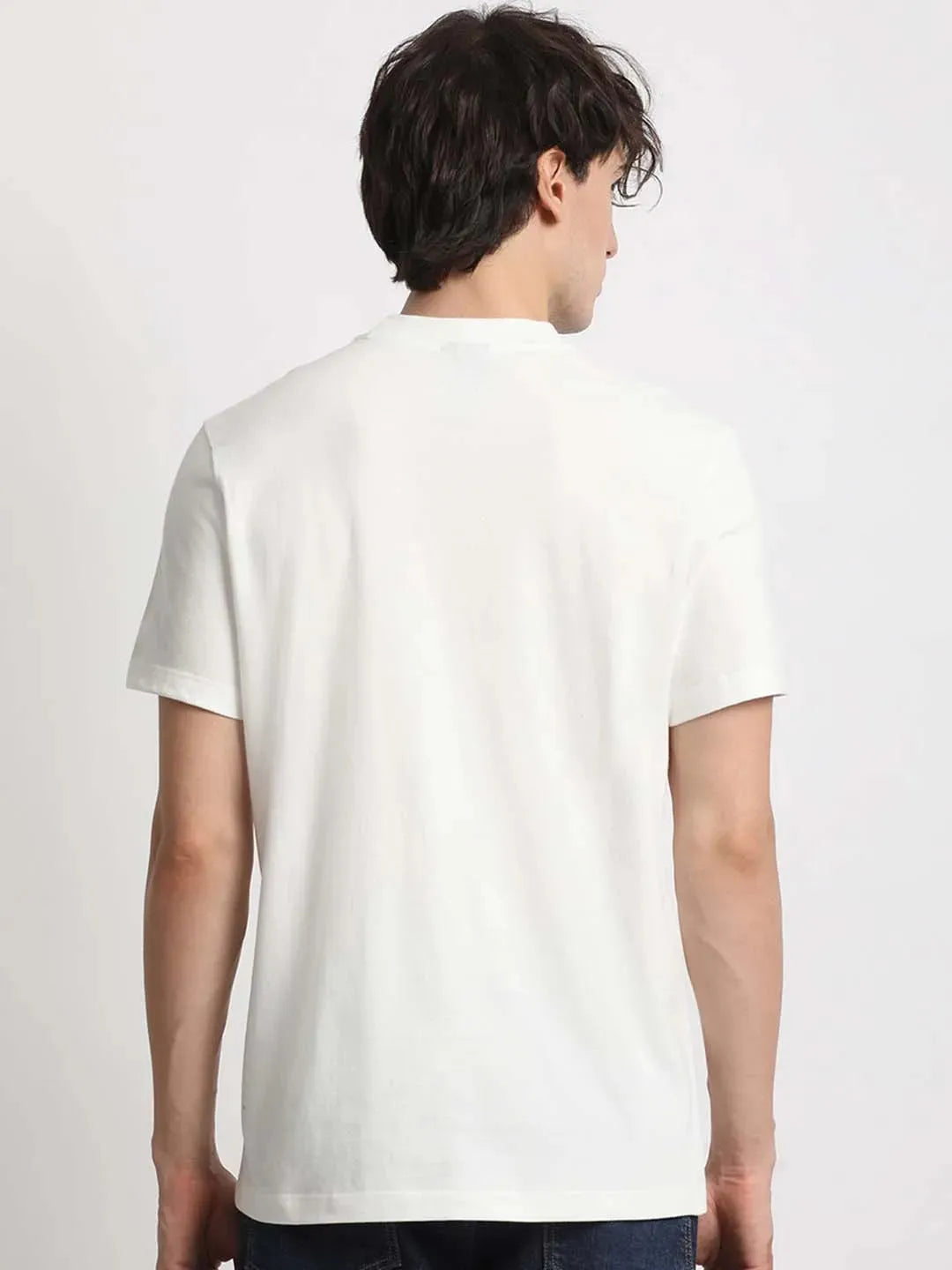 Monochrome Jungle Breeze Shirt – Bold Black Leaf Print on Cream