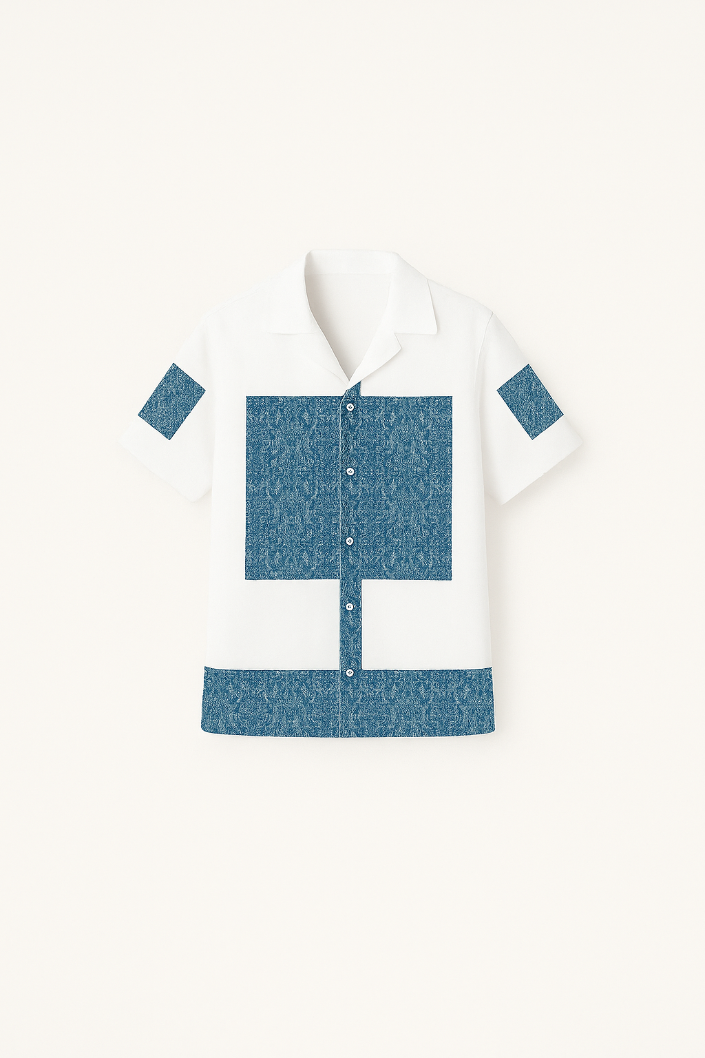 BLUE SILENCE OVERSIZED SHIRT