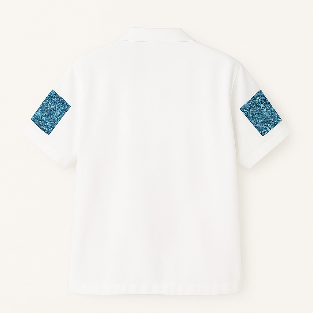 BLUE SILENCE OVERSIZED SHIRT