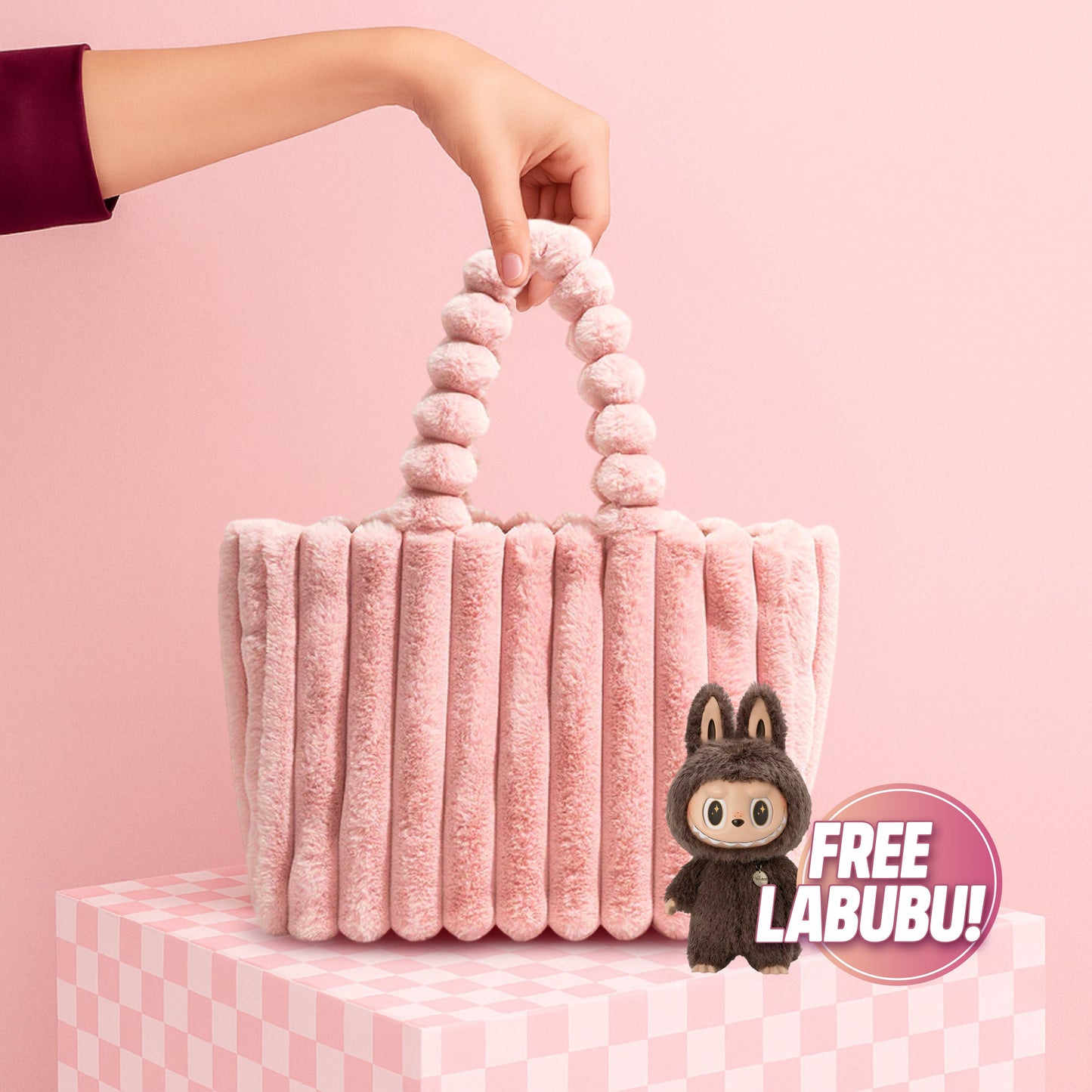 Plush Tote Bag (Free Labubu Included)