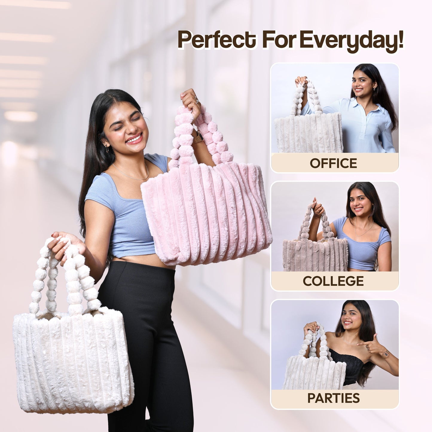 Plush Tote Bag (Free Labubu Included)
