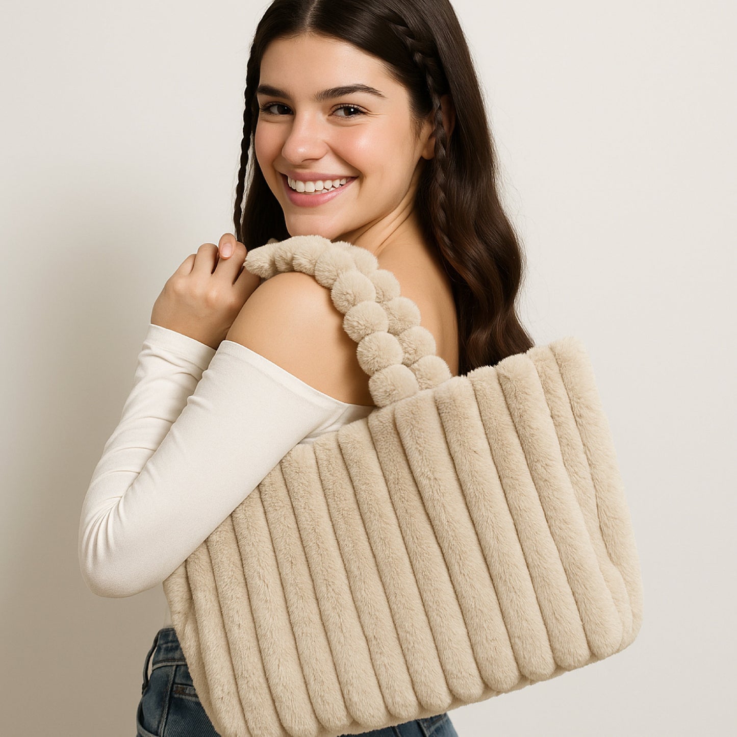 Plush Tote Bag (Free Labubu Included)