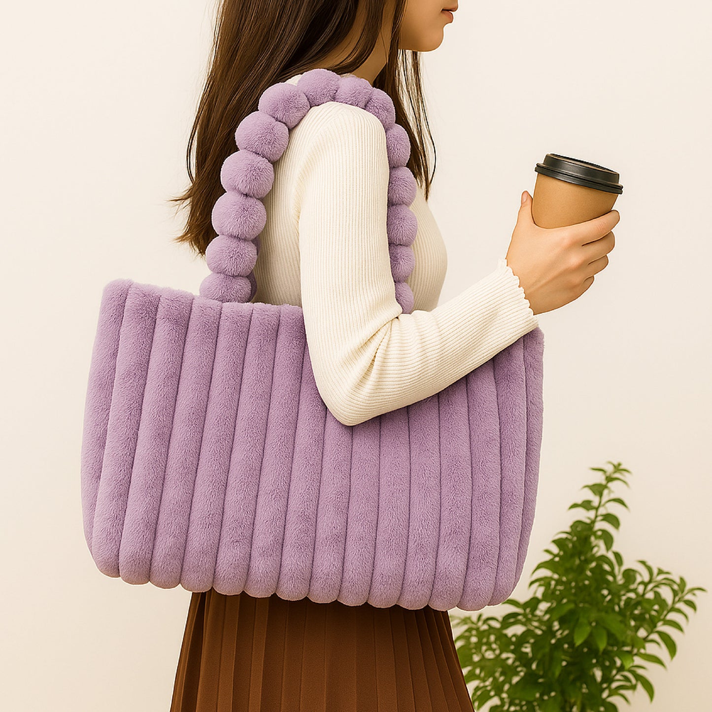 Plush Tote Bag (Free Labubu Included)