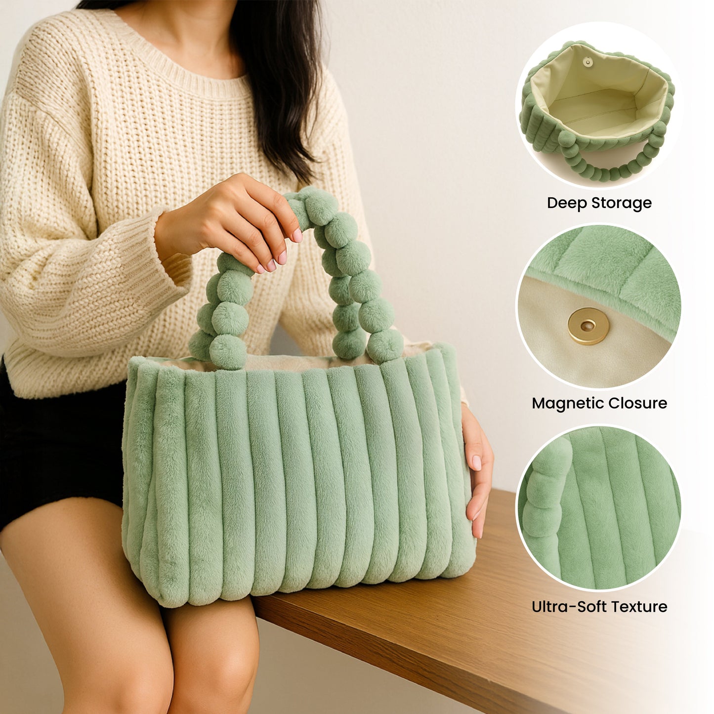Plush Tote Bag (Free Labubu Included)