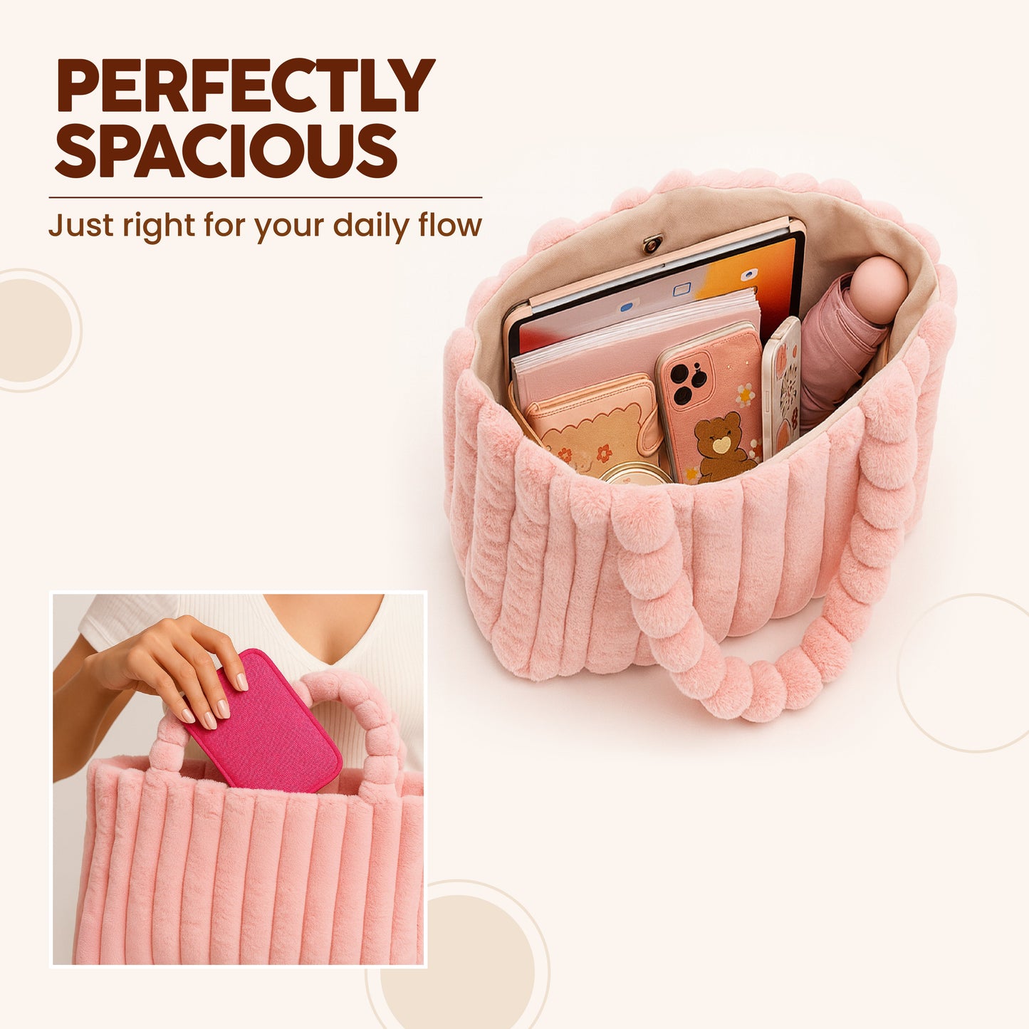 Plush Tote Bag (Free Labubu Included)