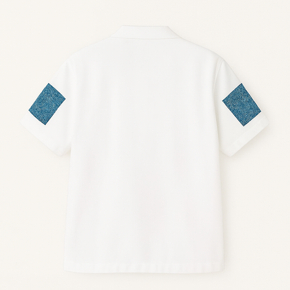 BLUE SILENCE OVERSIZED SHIRT