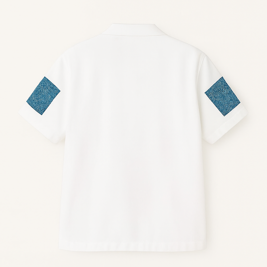 BLUE SILENCE OVERSIZED SHIRT
