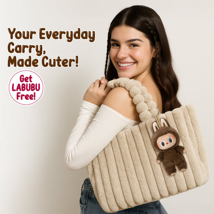 Plush Tote Bag (Free Labubu Included)