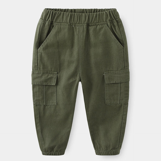 Spring Children's Overalls Baby Clothes Boy's Slacks ( Pack of 3 )