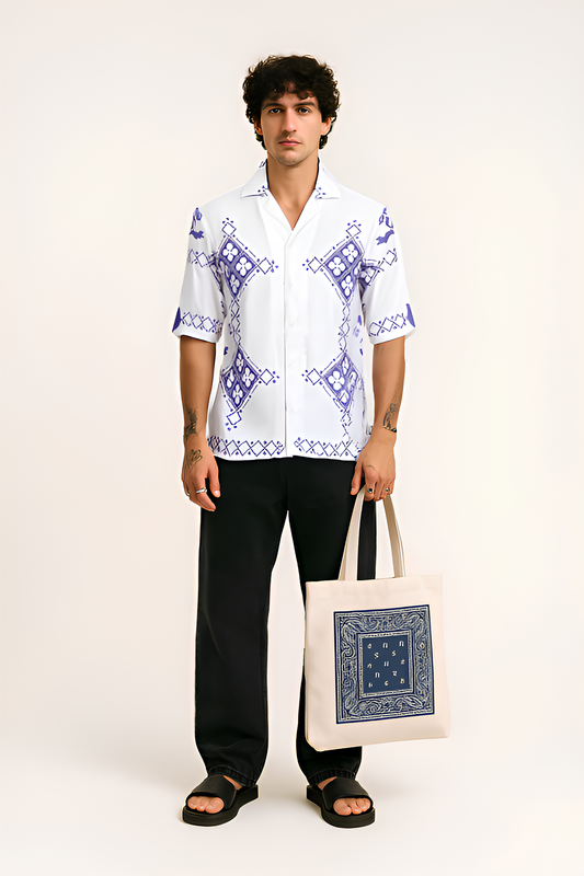 THE BLUE CHAPTER OVERSIZED SHIRT